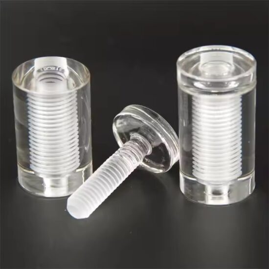 Custom Clear Acrylic Sign Standoffs and Nuts