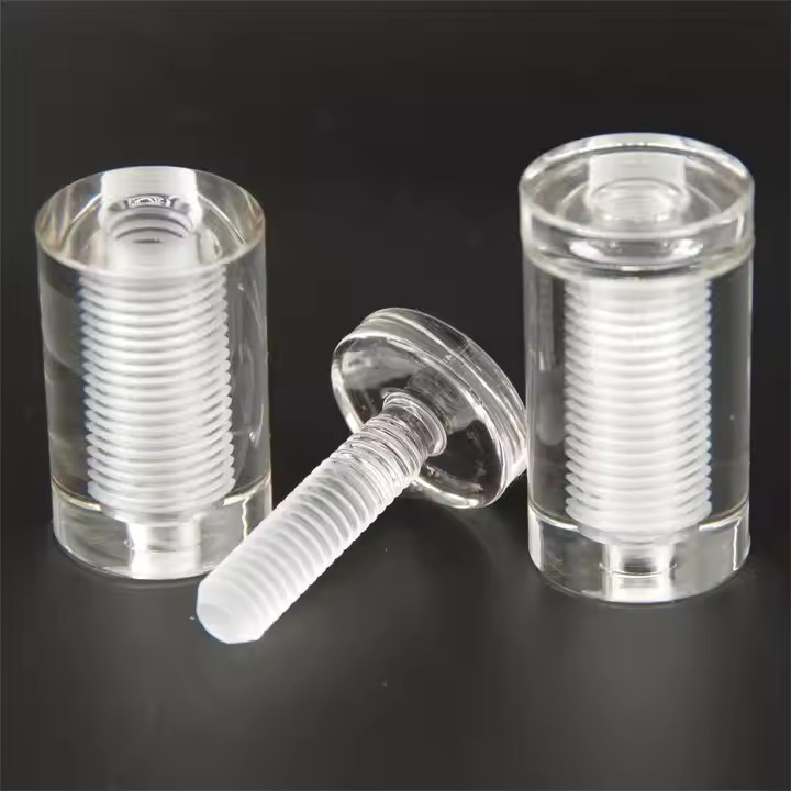 Custom Clear Acrylic Sign Standoffs and Nuts