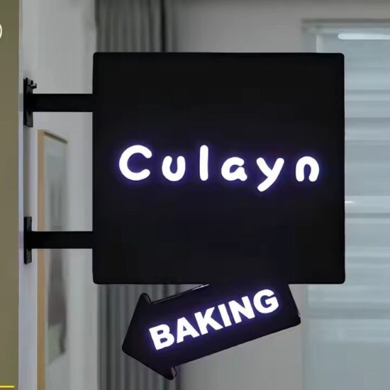 Custom Outdoor Acrylic Sign for Commercial Storefront Branding