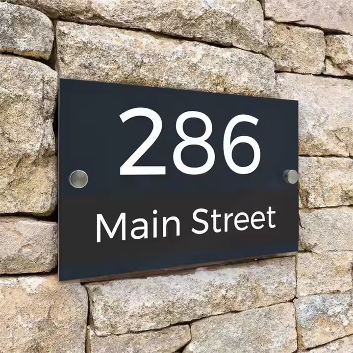 Custom acrylic door panel for modern office and apartment interiors