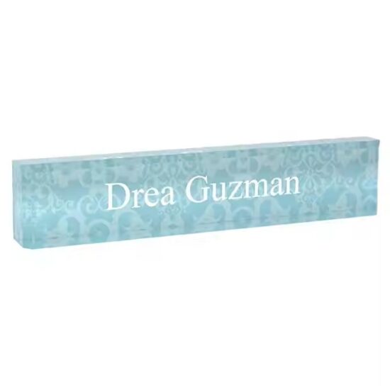 High-Quality Acrylic Desk Name Plate for Office
