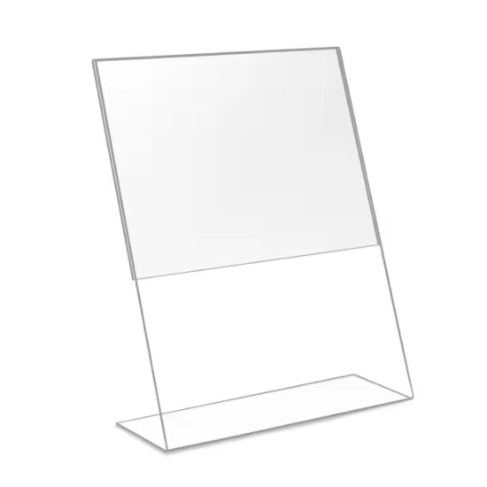 Clear Acrylic Desktop Menu Holder Factory Direct