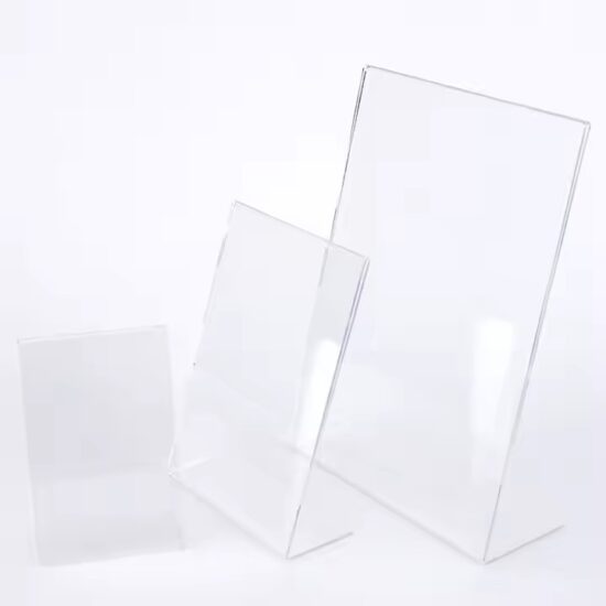 Clear Acrylic Desktop Menu Holder Factory Direct