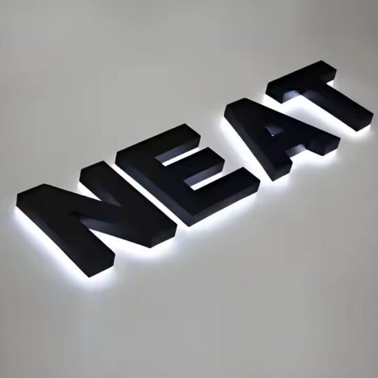 Illuminated Outdoor Acrylic Sign for Storefront Factory Direct Supply