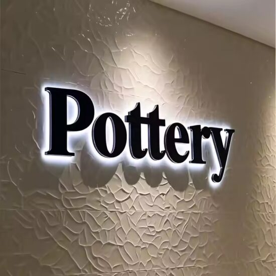 Illuminated Outdoor Acrylic Sign for Storefront Factory Direct Supply