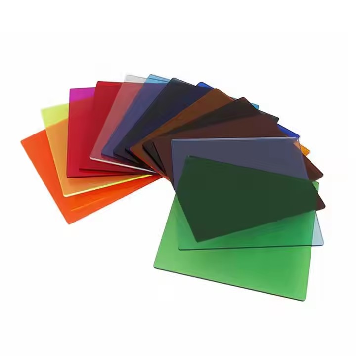 Decorative transparent acrylic sheet with glossy finish and custom size options