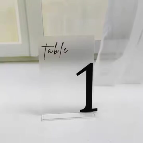 Frosted Acrylic Seating Card Material for Party Decorations