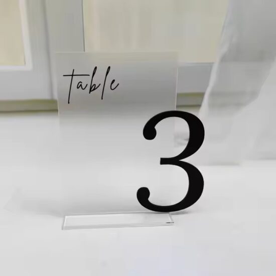 Frosted Acrylic Seating Card Material for Party Decorations