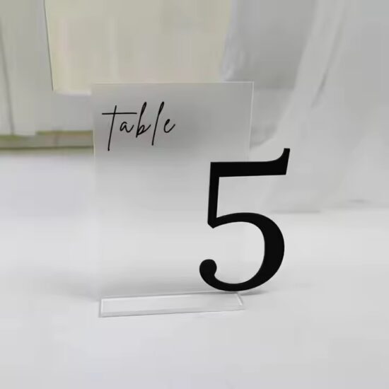 Frosted Acrylic Seating Card Material for Party Decorations