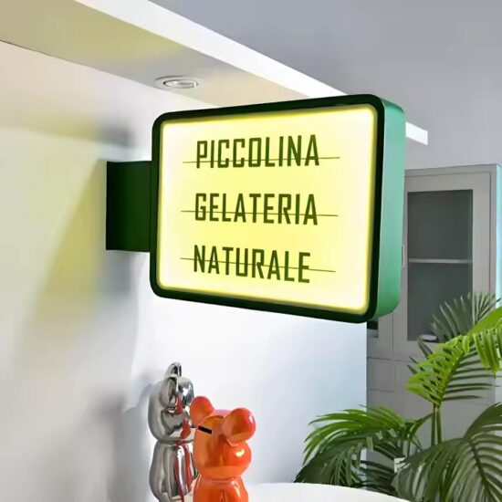 Custom LED Acrylic Outdoor Sign for Storefront Advertising