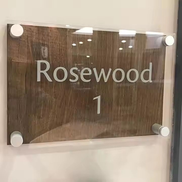 Custom Size Frosted Transparent Acrylic Panels