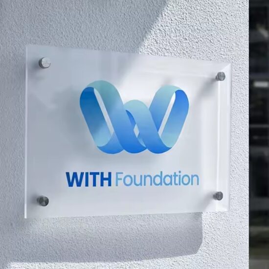 Modern Custom Acrylic Wall Sign with Minimalist Printed Design