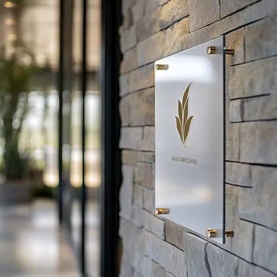 Hot-Selling Custom Wall-Mounted Acrylic Office Business Sign