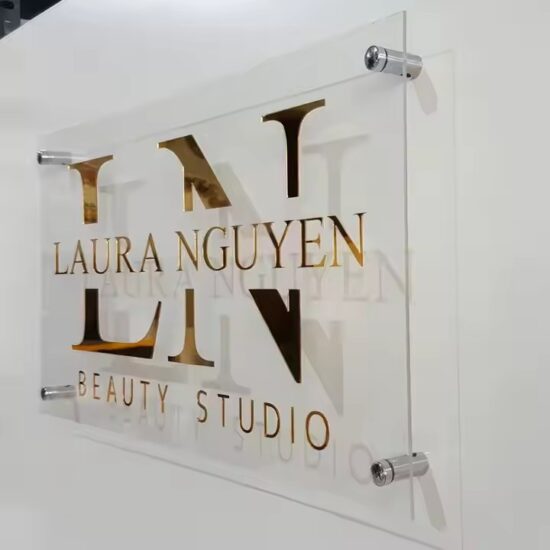 Hot-Selling Custom Wall-Mounted Acrylic Office Business Sign