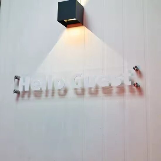 Trendy Creative Wall-Mounted Acrylic Sign with Custom Design