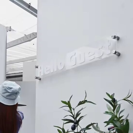 Trendy Creative Wall-Mounted Acrylic Sign with Custom Design