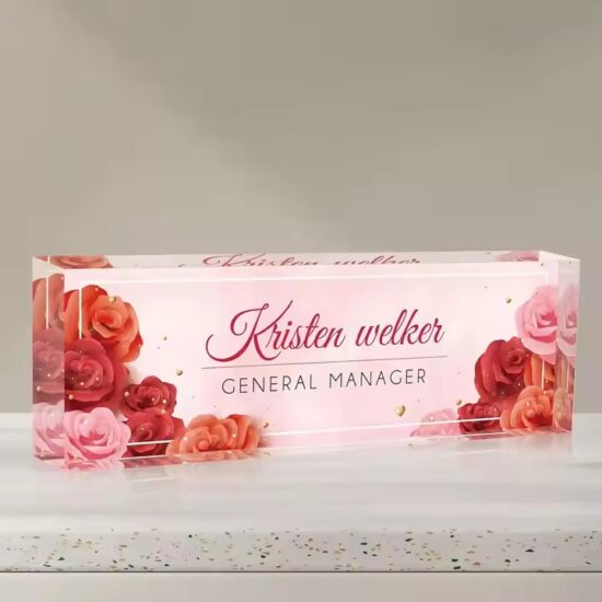 Personalized Best-Selling Acrylic Office Desk Name Plate