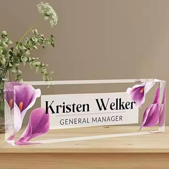 Personalized Best-Selling Acrylic Office Desk Name Plate