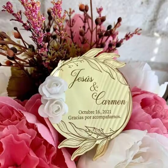 Custom personalized acrylic tags in various shapes