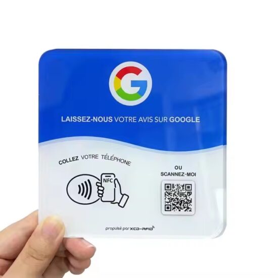 Custom NFC Acrylic Menu Tag for Restaurants and Contactless Access