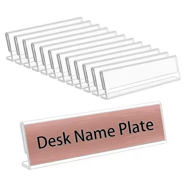 Custom sublimation acrylic desk name plate for meeting use