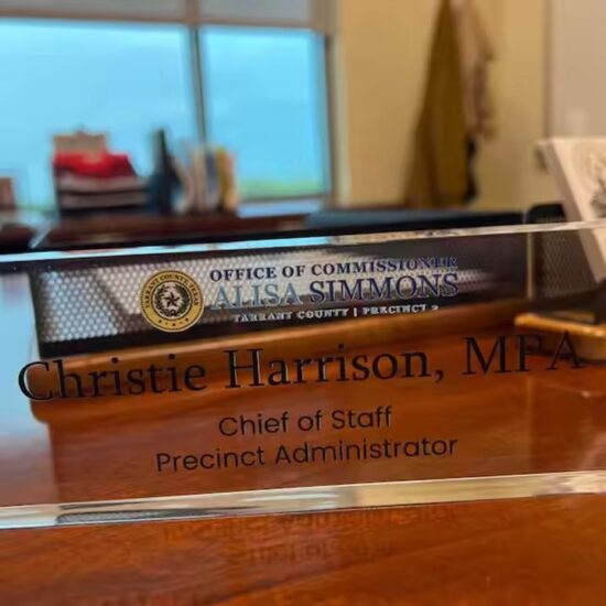Custom Unique Acrylic Office Desk Name Plate
