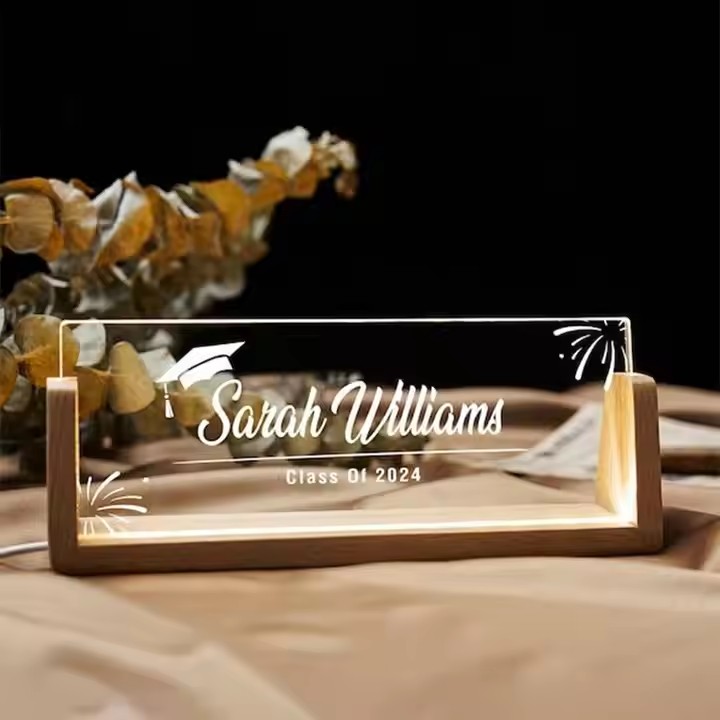 Creative Acrylic Desk Name Plate for Office