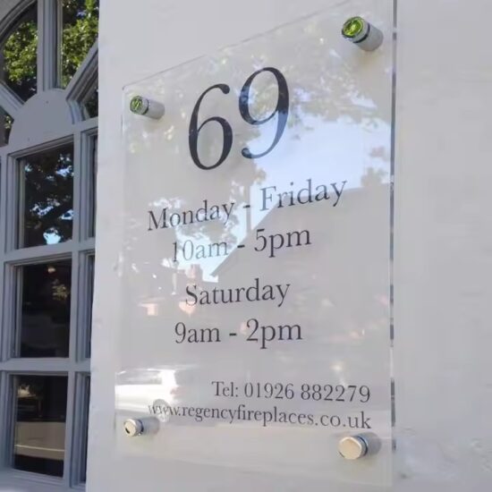 Custom Wall-Mounted Acrylic Business Office Sign