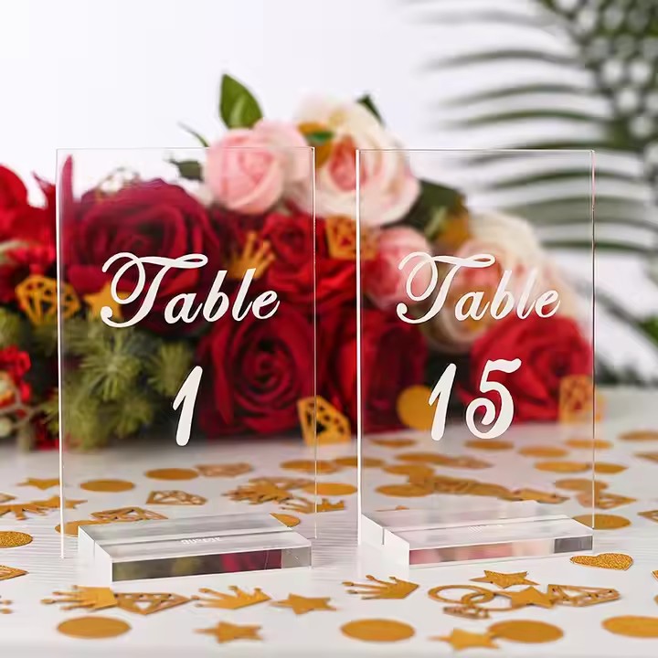 Custom Engraved Acrylic Birthday Party Seating Card