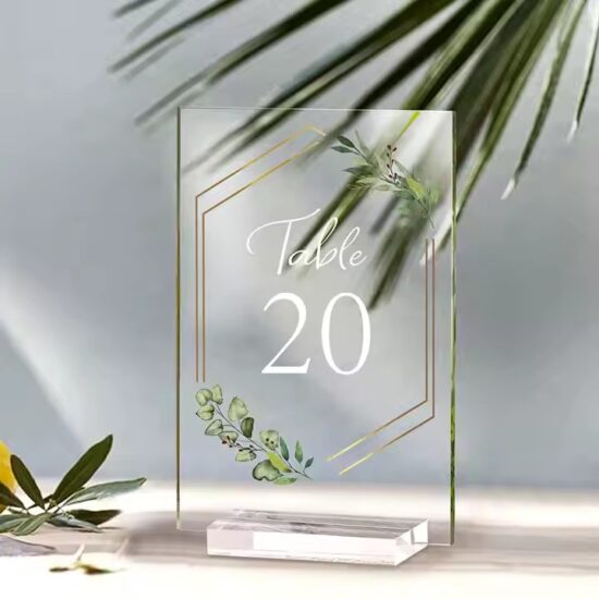 Custom Engraved Acrylic Birthday Party Seating Card

