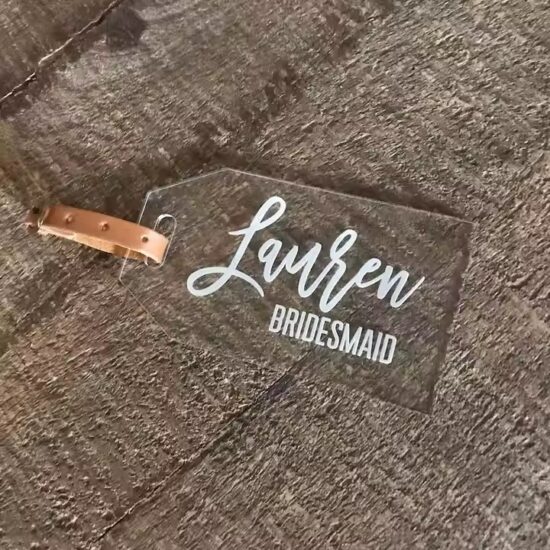 Custom Acrylic Name and Table Number Tags for Weddings and Events