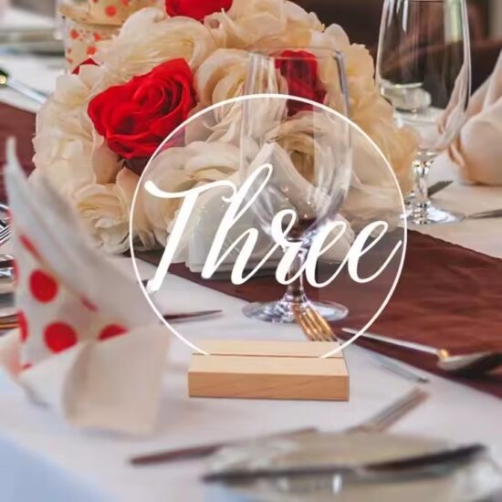 Elegant Custom Engraved Acrylic Wedding Sign