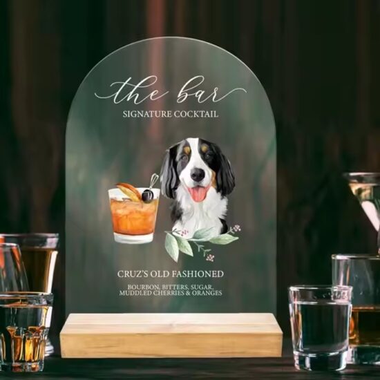 Custom Printed Acrylic Table Number Sign for Wedding or Restaurant Use