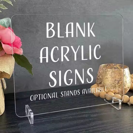 Custom Printed Acrylic Table Number Sign for Wedding or Restaurant Use