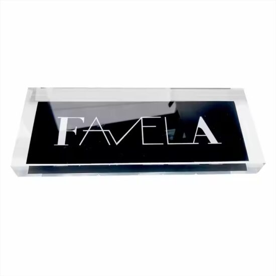 Custom personalized decorative acrylic desk name plate