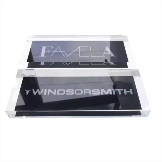 Custom personalized decorative acrylic desk name plate