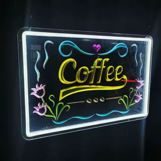 Custom Laser Engraved LED Neon Acrylic Sign for Branding