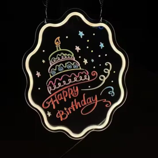 Custom Laser Engraved LED Neon Acrylic Sign for Branding