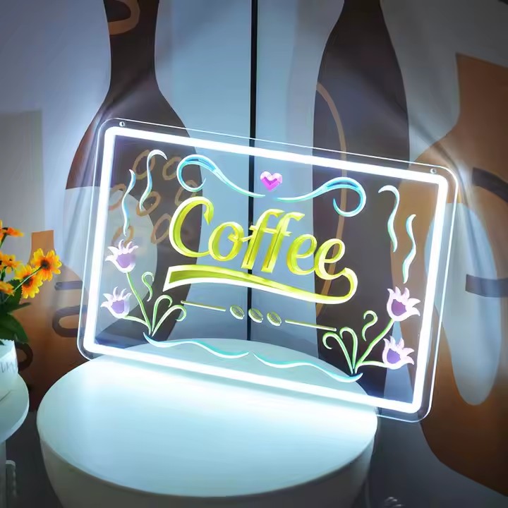Custom Laser Engraved LED Neon Acrylic Sign for Branding