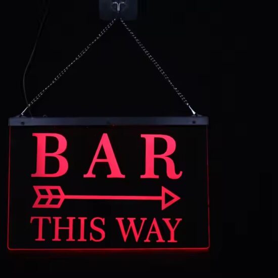 Custom Neon LED Acrylic Sign for Bar Logo Display