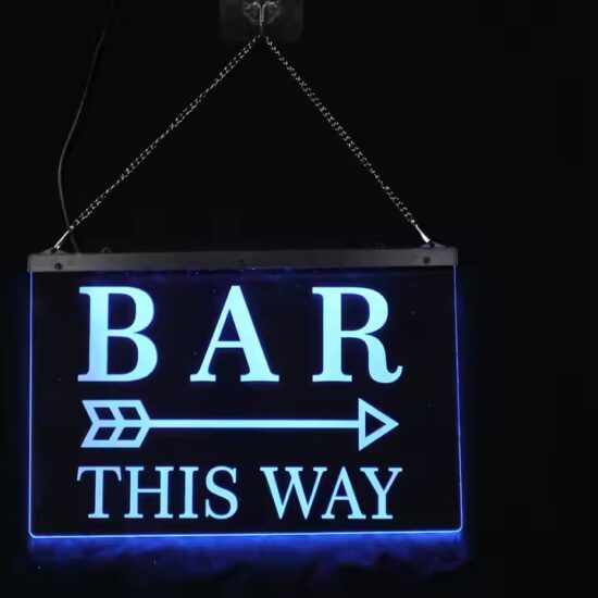 Custom Neon LED Acrylic Sign for Bar Logo Display