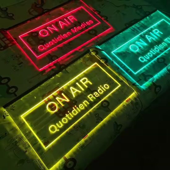 Custom Engraved LED Neon Acrylic Sign for Home Lighting