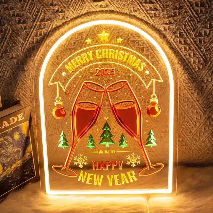 Custom Laser Engraved Neon LED Acrylic Sign for Party or Bar