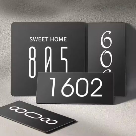 Custom creative acrylic home door plaque