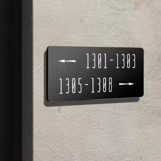 Custom creative acrylic home door plaque
