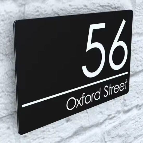 Custom wholesale acrylic letter and number door sign