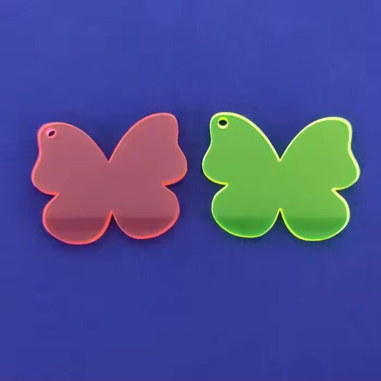 Custom butterfly-shaped acrylic ornaments for Christmas tree decoration