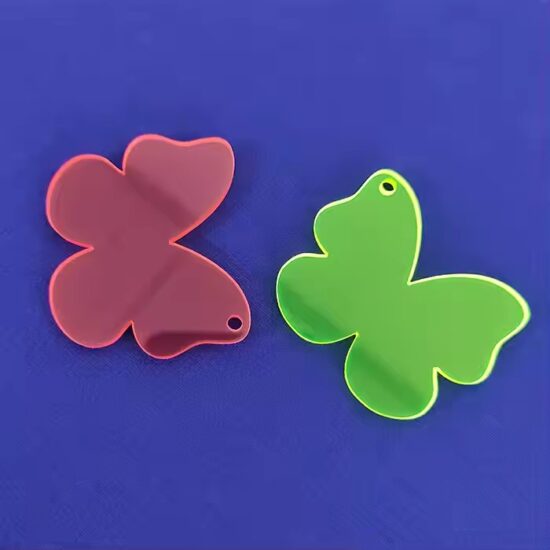 Custom butterfly-shaped acrylic ornaments for Christmas tree decoration