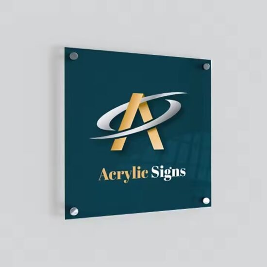 Custom High-Quality Wall-Mounted Acrylic Business Sign