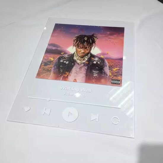 Custom Wall-Mounted Acrylic Sign with Printed Music Artwork or Album Image